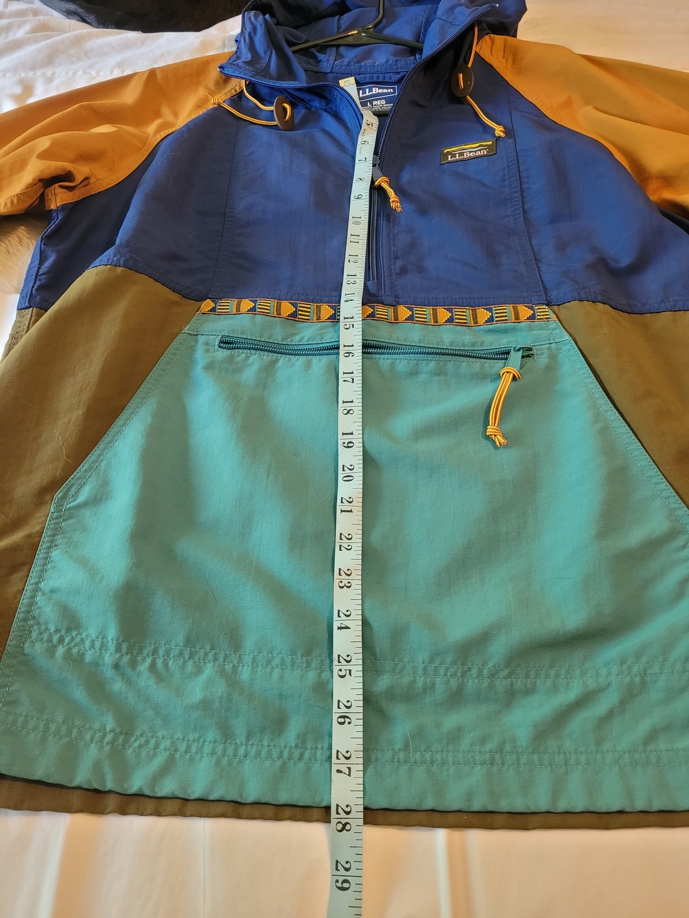 L.L. Bean Olive, Blue & Teal Colorblock Jogger Jacket - Picture 13 of 15